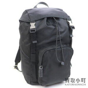 Prada Tessuto Backpack Black Triangle Logo Rucksack Daypack